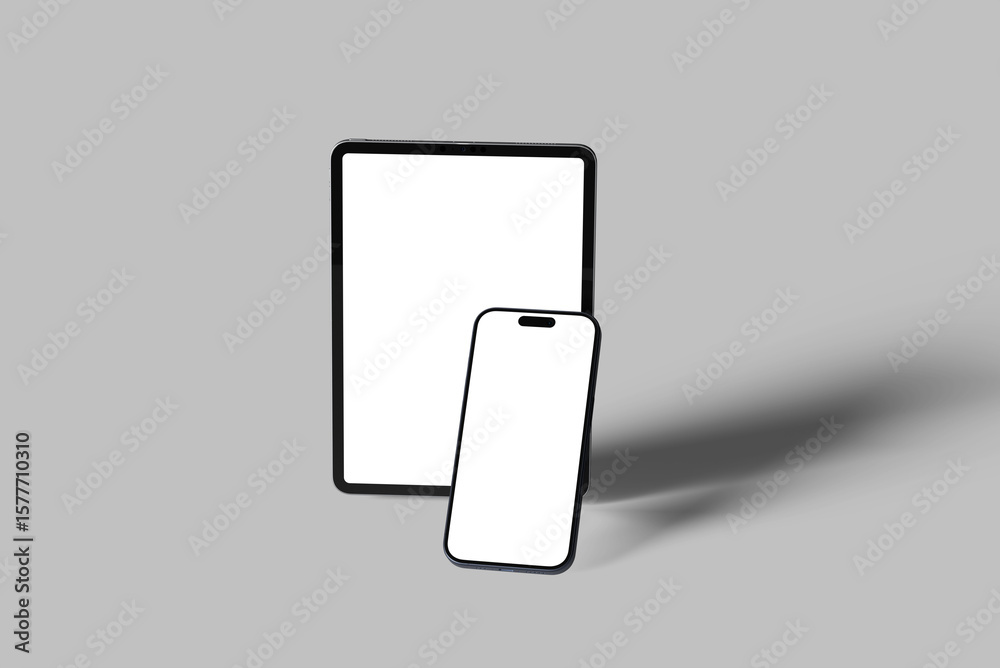 Tablet and Phone Screen Mockup Tablet and Phone Screen Mockup