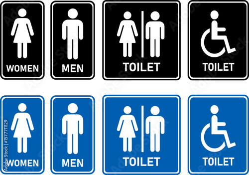 Restroom Signage Collection