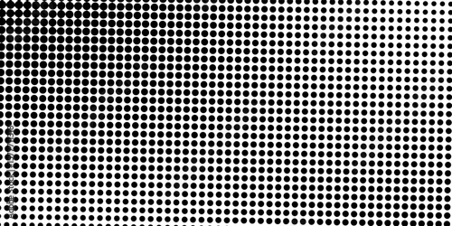 Grunge halftone gradient background. Faded grit noise texture. White and black sand wallpaper. Retro pixelated backdrop. Anime or manga style comic overlay. Vector graphic design textured template