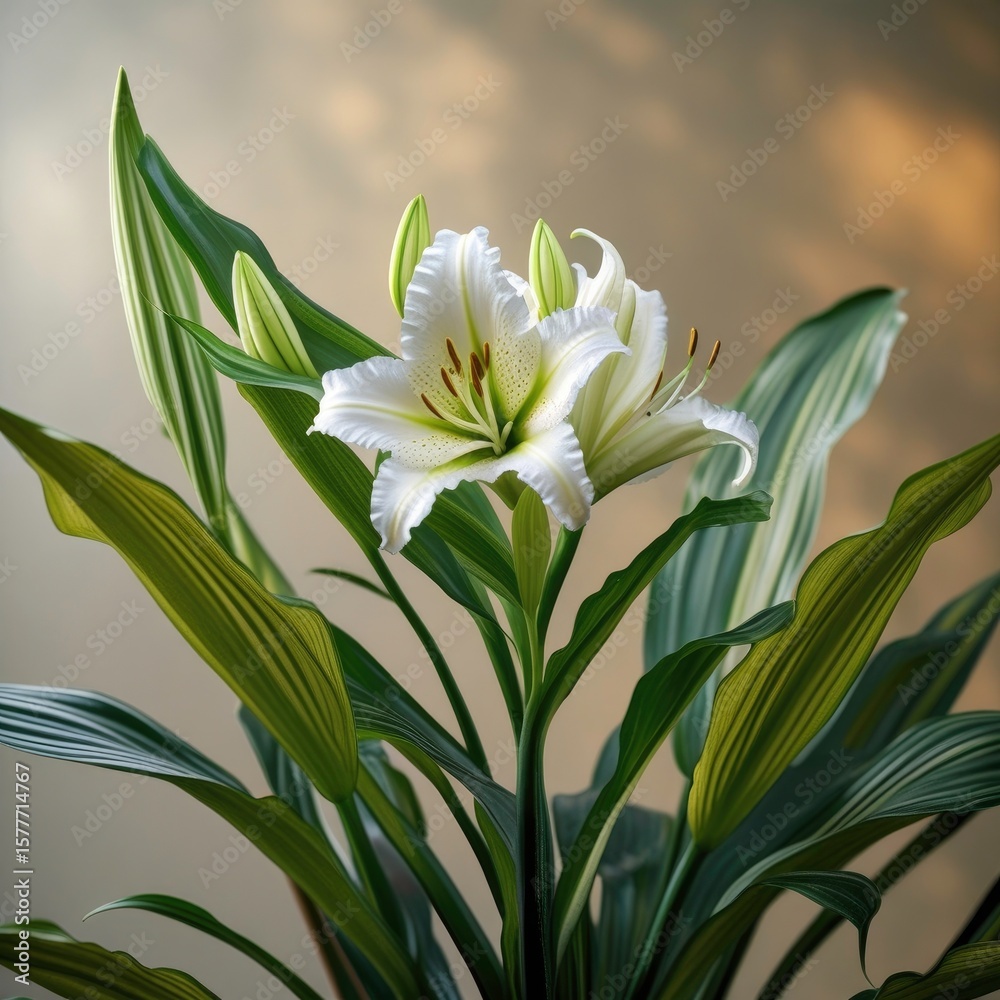 Fototapeta premium white water lilies