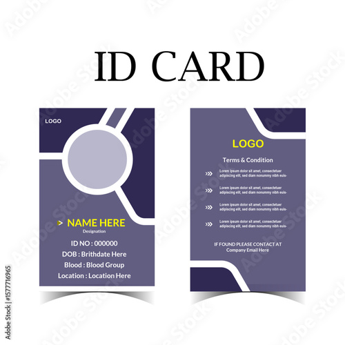 Title: Id Card Design Template File