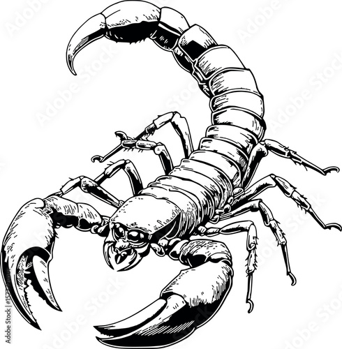 Drawing of an Ideal Scorpion for coloring