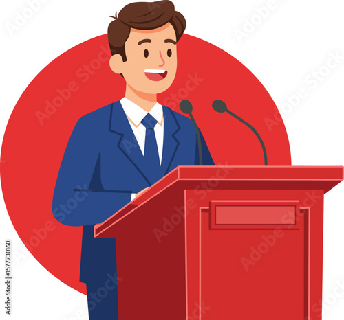 Engaging Public Speaker Presentation on Leadership and Technology at Educational Seminar for Learning Professionals in a Professional Environment