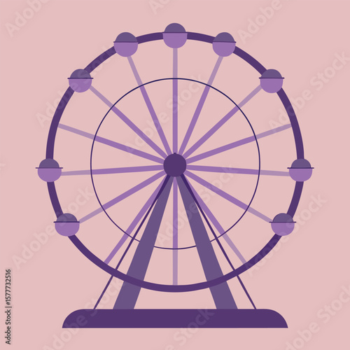 ferris wheel vector illustration