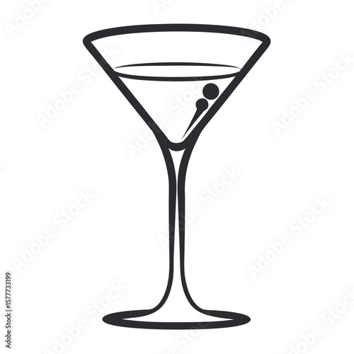 glass of martini