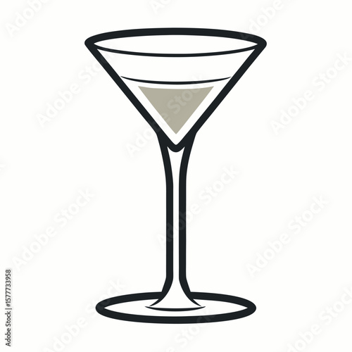 a-classic-martini-glass--depicted-in-a-minimalist 