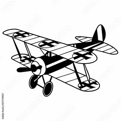 vector illustration of a plane