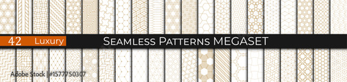 golden geometric pattern luxury set