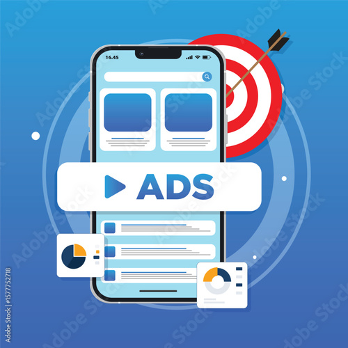 Online digital marketing with mobile ad campaigns. Targeted mobile advertising with personalized ads, location-based marketing, mobile user data, in-app ads and audience targeting. 