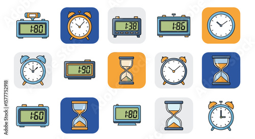 Collection of Digital and Analog Timekeeping Devices for Accurate Scheduling