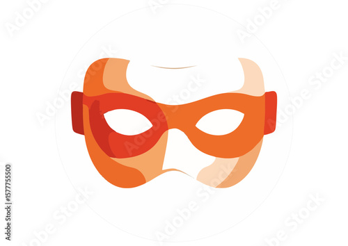 Stylized augmented reality mask illustration 