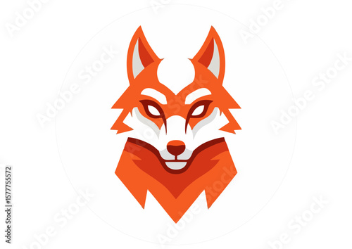 Stylized digital werewolf illustration 