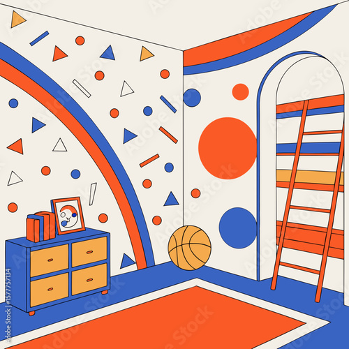 seamless pattern with houses