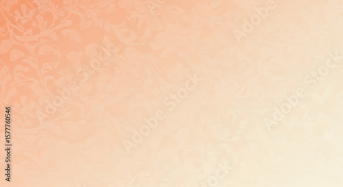 Delicate floral pattern on a soft peach background.
