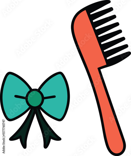 comb and bow set