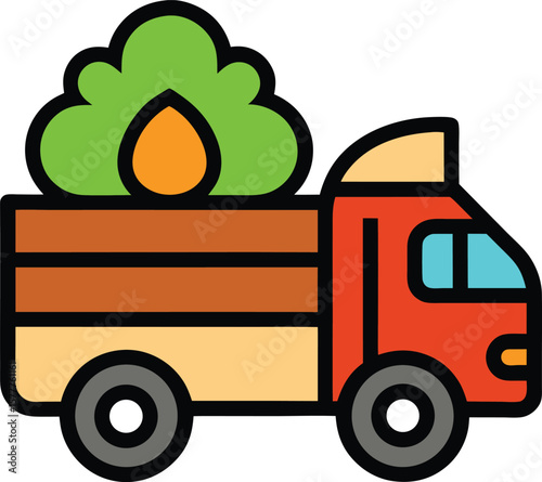 farm truck with  feed