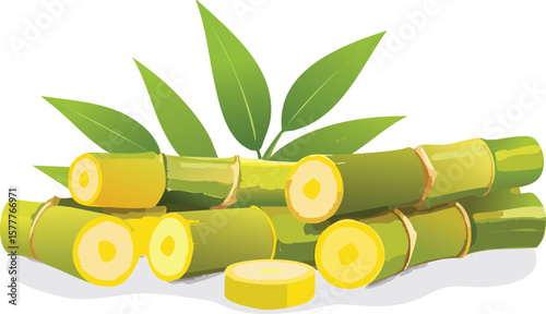bamboo stems isolated on a transparent background. handful fresh bamboo shoots, cutout png.aesthetic, clip, group, growth, minimal, row, transparent, cut-out, ecology, shoot, stack, stem, arranged, 