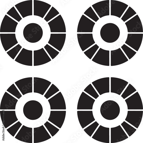 Abstract Circular Segment Infographics

