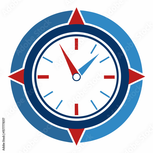 Countdown Clock Continuous Line Editable Stroke Icon