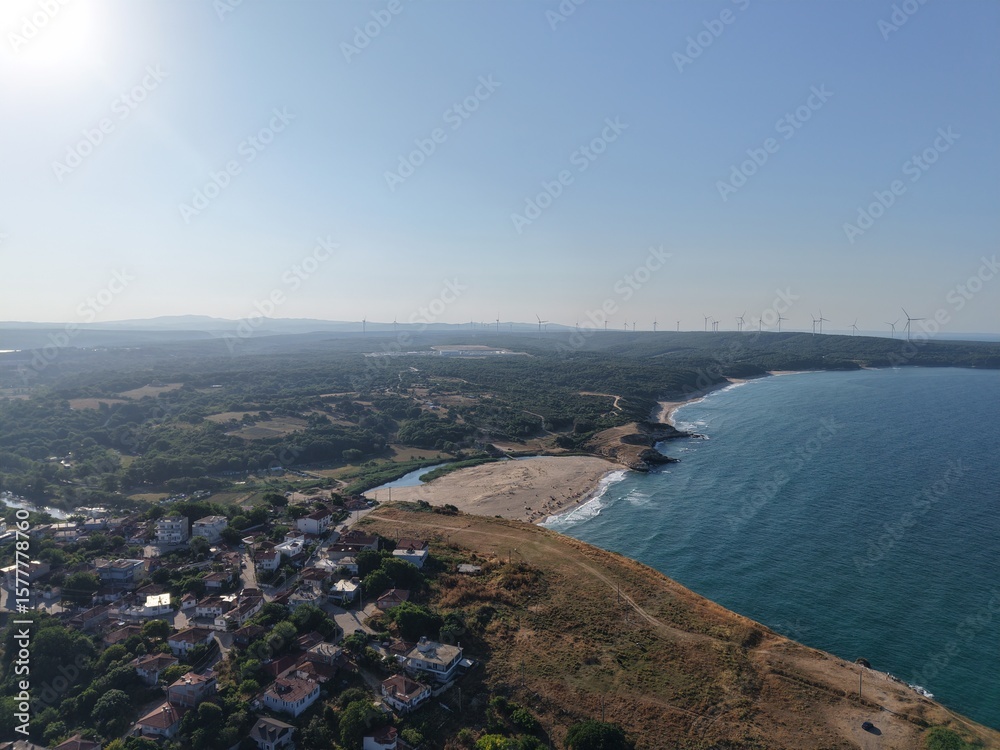Aerial View of Peaceful Harbor Aerial View of Peaceful Harbor