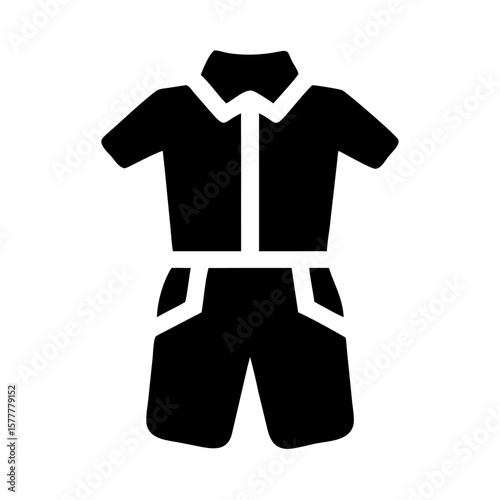 Uniform Silhouette Professional Clothing Work Attire Black White Minimalist