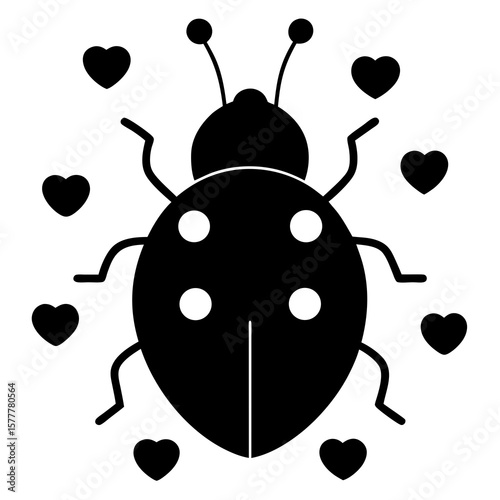 ladybug vector illustration