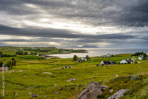 Port Henderson, a small rural village by the sea in the Scottish Highlands