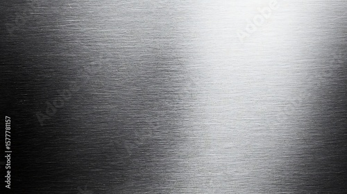 Wallpaper Mural Close-up of a textured brushed metal surface with a gradient from dark gray to bright silver, showcasing fine horizontal lines and reflective qualities. Torontodigital.ca