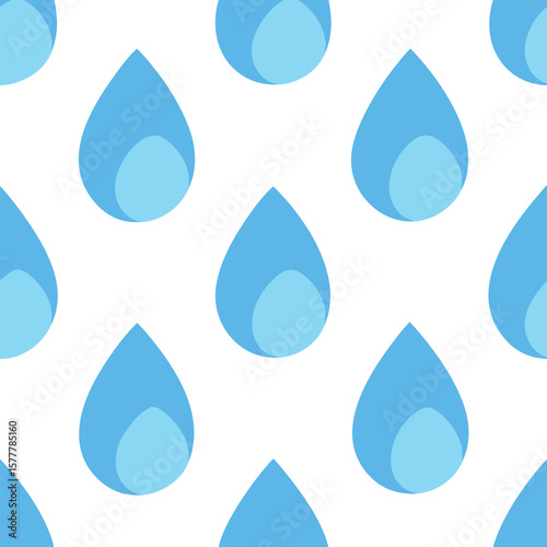 seamless pattern with water drops