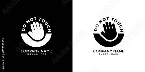 Do not touch sign template