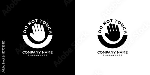 Do not touch sign template