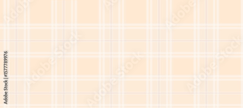Geometric yellow plaid print in pastel tones, vector background