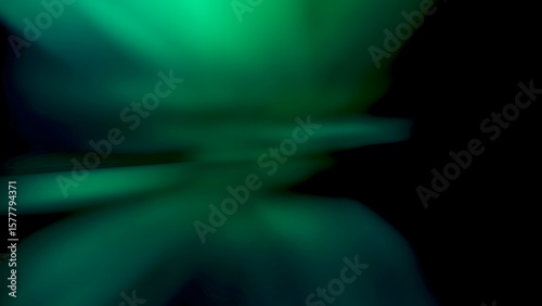 Abstract dark motion blur background with shades of vibrant green ideal for technology or energy concepts