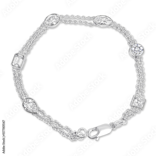 Wallpaper Mural An isolated shiny gold metal chain with heart links, perfect for jewelry or fashion, provides a symbol of connection and love Torontodigital.ca