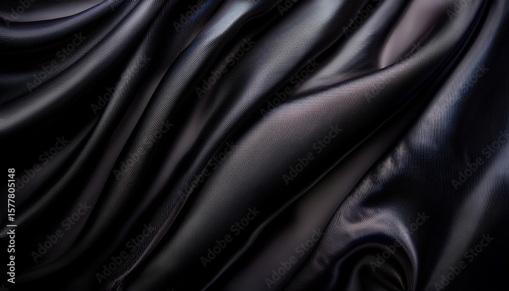 Fototapeta premium abstract black latex background smooth black fashion dark luxury texture black silk satin