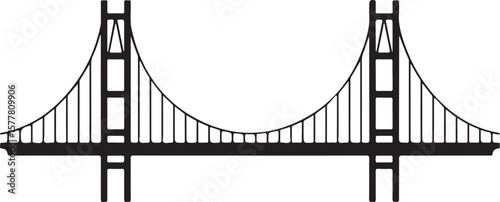 Golden Gate style

Old stone bridge

Modern suspension bridge

Bridge with city skyline background