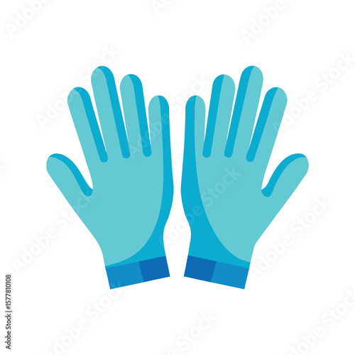 Surgical Gloves Illustration Medical Healthcare and Protection Concept in Vector Format on white background