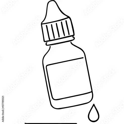 Eye drop bottle releasing liquid drop representing World Sight Day  
