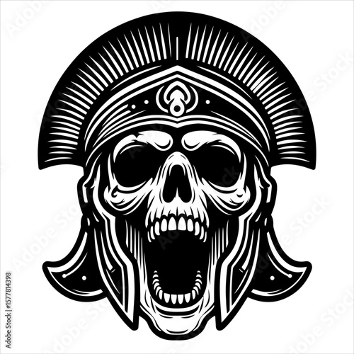 Screaming Roman Gladiator Sku...