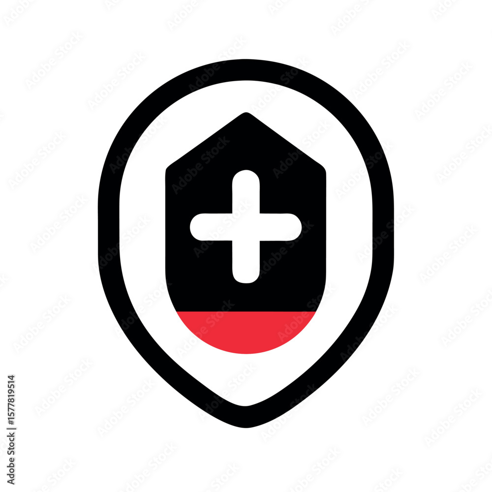 Obraz premium Vector Treatment Silhouette for Clinics, Hospitals, and Pharmaceutical Design