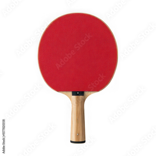 Obraz na płótnie Red ping pong racket isolated on transparent background