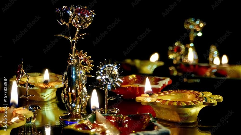 Joyful Family Preparing for Religious Holiday Celebration

Cultural Customs: Hands-on Festive Decorations & Food Prep

Anticipation: Diverse Community Readying for Sacred Event