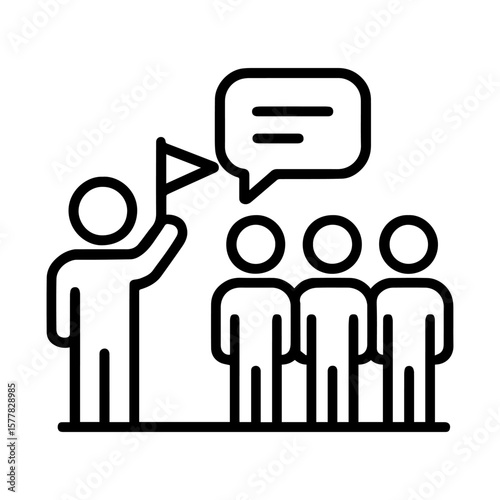 line icon Excursion on white background vector
Vector line icon on white background