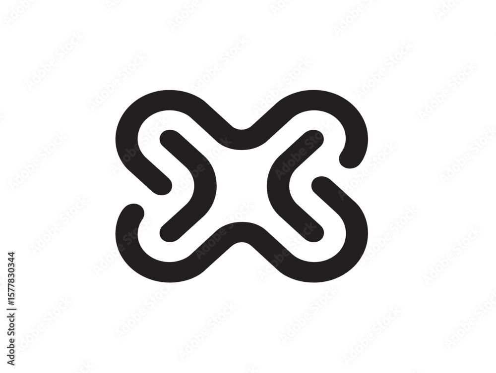 Obraz premium Minimalist Share Icon in Crisp Vector Style 