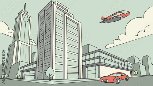 The future Sheet/Icon Set Vector illustration. AI GENERATED.