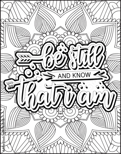 Wallpaper Mural Bible Verse Quote Coloring Page for Adults. Christian Holy Quote Coloring Page Torontodigital.ca