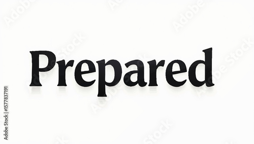 Prepared text displayed with dark letters on a plain backdrop