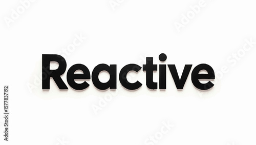 Reactive Lettering against a Plain Background in Daytime