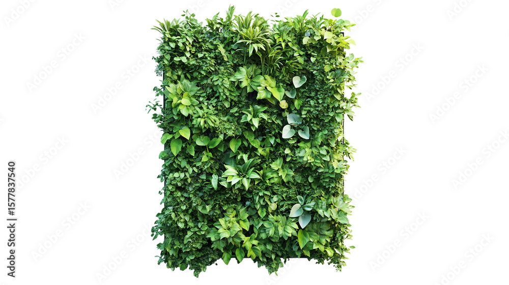 Obraz premium • A futuristic vertical garden system with smart plant care, isolated on white background in HD