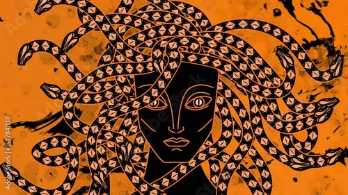 greek mythology medusa with deadly eyes